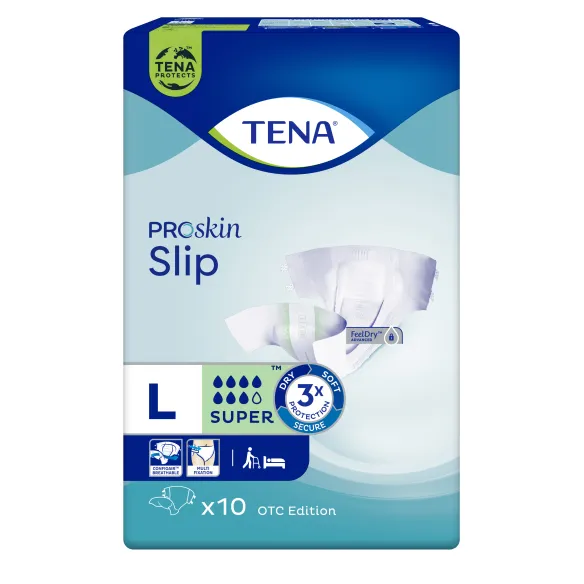 TENA Slip ProSkin Supe Taglia L Pannolone a Mutandina per Incontinenza