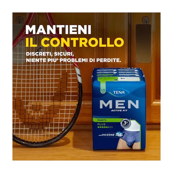 TENA Men Slip Boxer Active Fit Pants Plus: Protezione e Comfort
