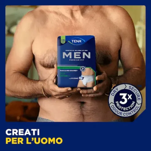 TENA Men Premium Fit: Protezione Avanzata e Comfort per l'Incontinenza