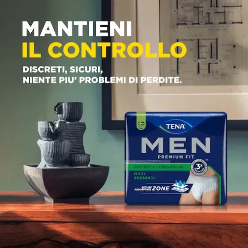 TENA Men Premium Fit: Protezione Avanzata e Comfort per l'Incontinenza