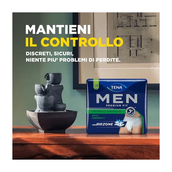 TENA Men Premium Fit: Protezione Avanzata e Comfort per l'Incontinenza