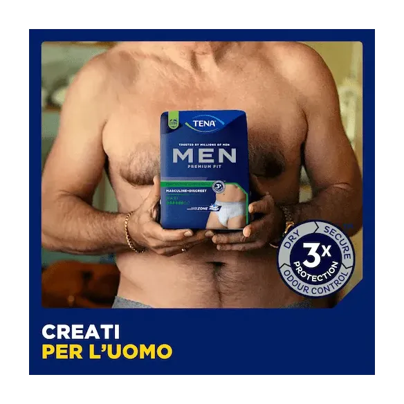 TENA Men Slip Premium Fit: Protezione Avanzata Incontinenza