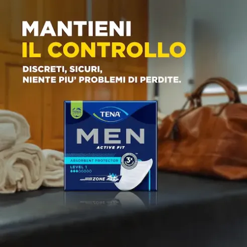TENA Men: Assorbenti Maschili con scudo protettivo Monouso