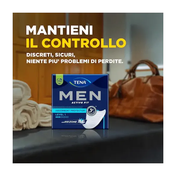TENA Men: Assorbenti Maschili con scudo protettivo Monouso