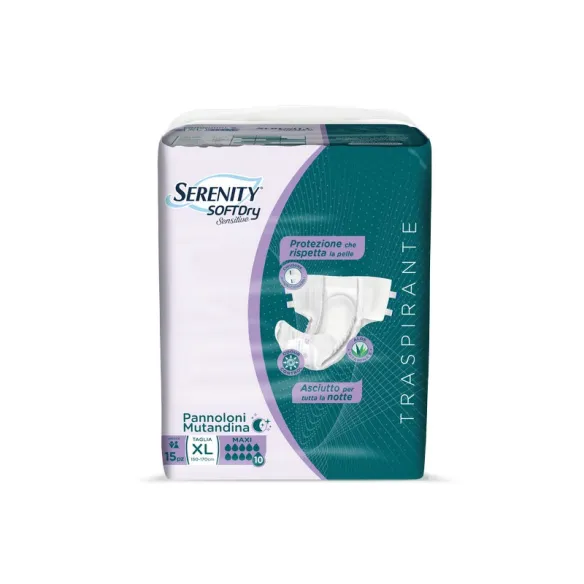 Serenity SoftDRY Maxi Sensitive Pannolone Mutandina Taglia XL