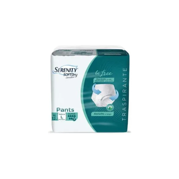 Serenity SoftDry Sensitive Be Free L Super Pants Pannoloni Mutandina