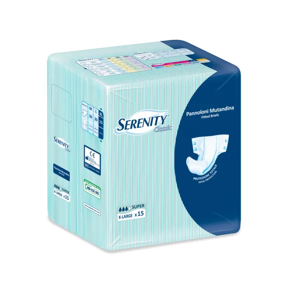 Pannolone Mutandina Incontinenza Serenity Classic Slip Super Taglia XL