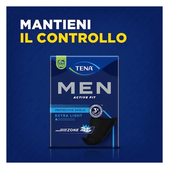 TENA Men: Assorbenti Maschili con scudo protettivo Monouso Livello 0