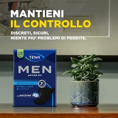 TENA Men: Assorbenti Maschili con scudo protettivo Monouso Livello 0