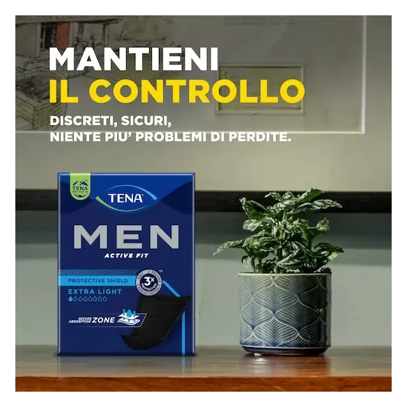 TENA Men: Assorbenti Maschili con scudo protettivo Monouso Livello 0