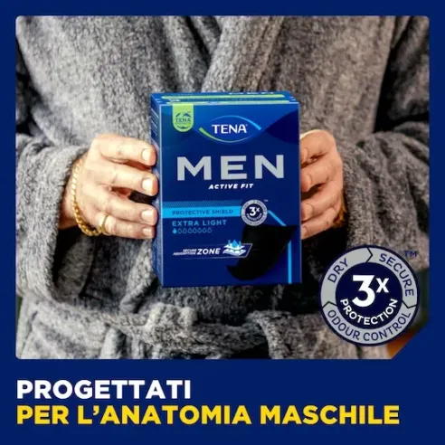 TENA Men: Assorbenti Maschili con scudo protettivo Monouso Livello 0