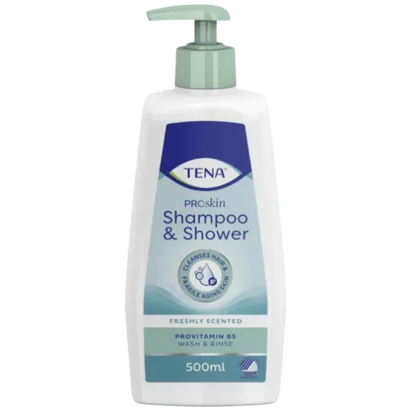 Tena Shampoo & Shower bagnoschiuma e shampoo Delicato 500ml