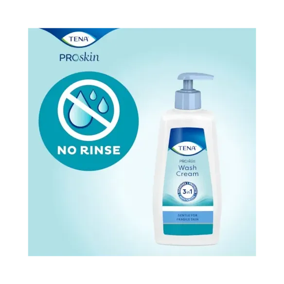 Tena Wash Cream Crema Detergente senza risciacquo 500ml