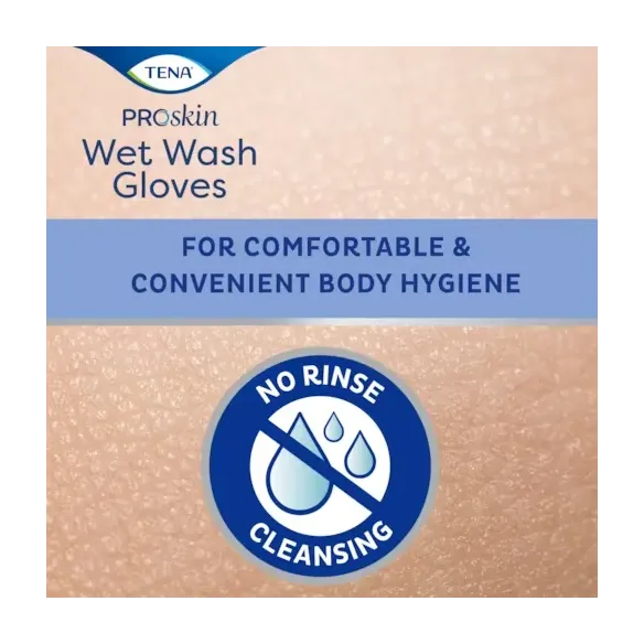 Tena Wet Wash Glove Manopole Pre-umidificate