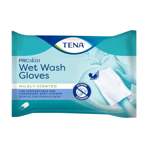 Tena Wet Wash Glove Manopole Pre-umidificate
