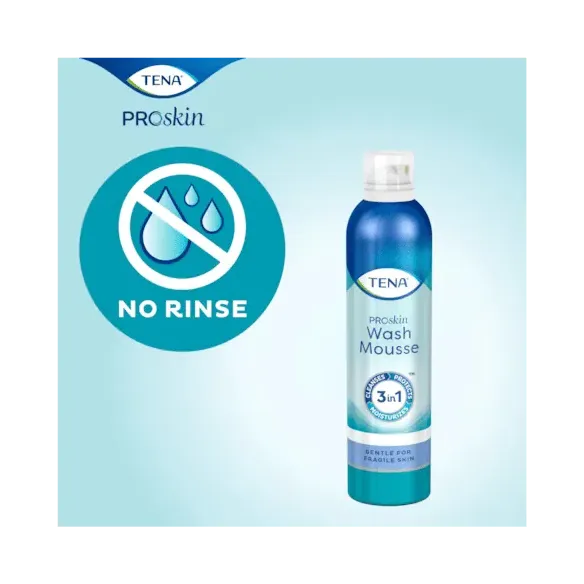 Tena Wash Mousse Deterge Protegge Idrata Spray 3 in 1