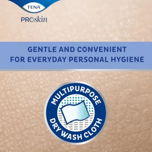 Tena Wash Glove Guanto per la Detersione Monouso Manopola Asciutta