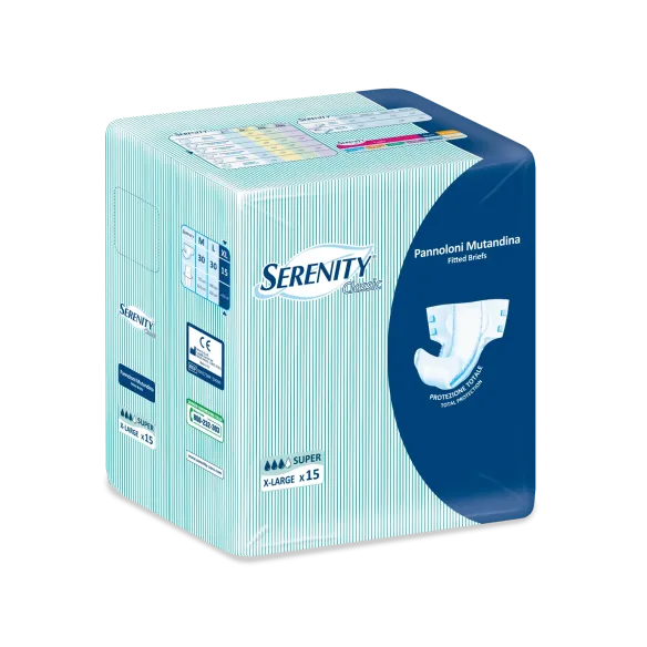 Serenity Classic Extra XL Pannolone con Adesivi