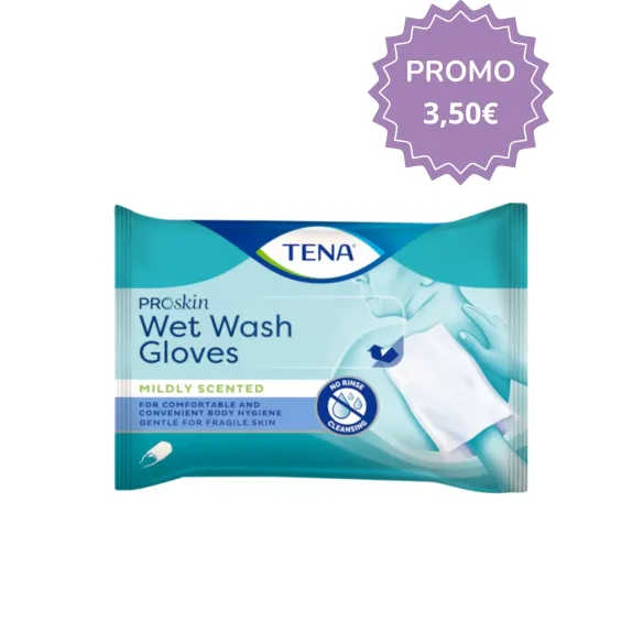 Tena Wet Wash Glove Manopole Pre-umidificate