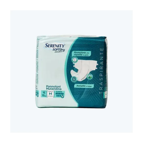 Serenity SoftDRY Super Sensitive Pannolone Mutandina Taglia M