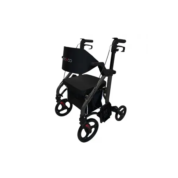 Rollator Monaco: Deambulatore Leggero e Pieghevole con Sedile Imbottito