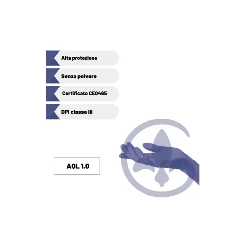 Guanti in Nitrile EKO Zero Powder Free – Alta Protezione e Comfort | Taglia S, 100 pz